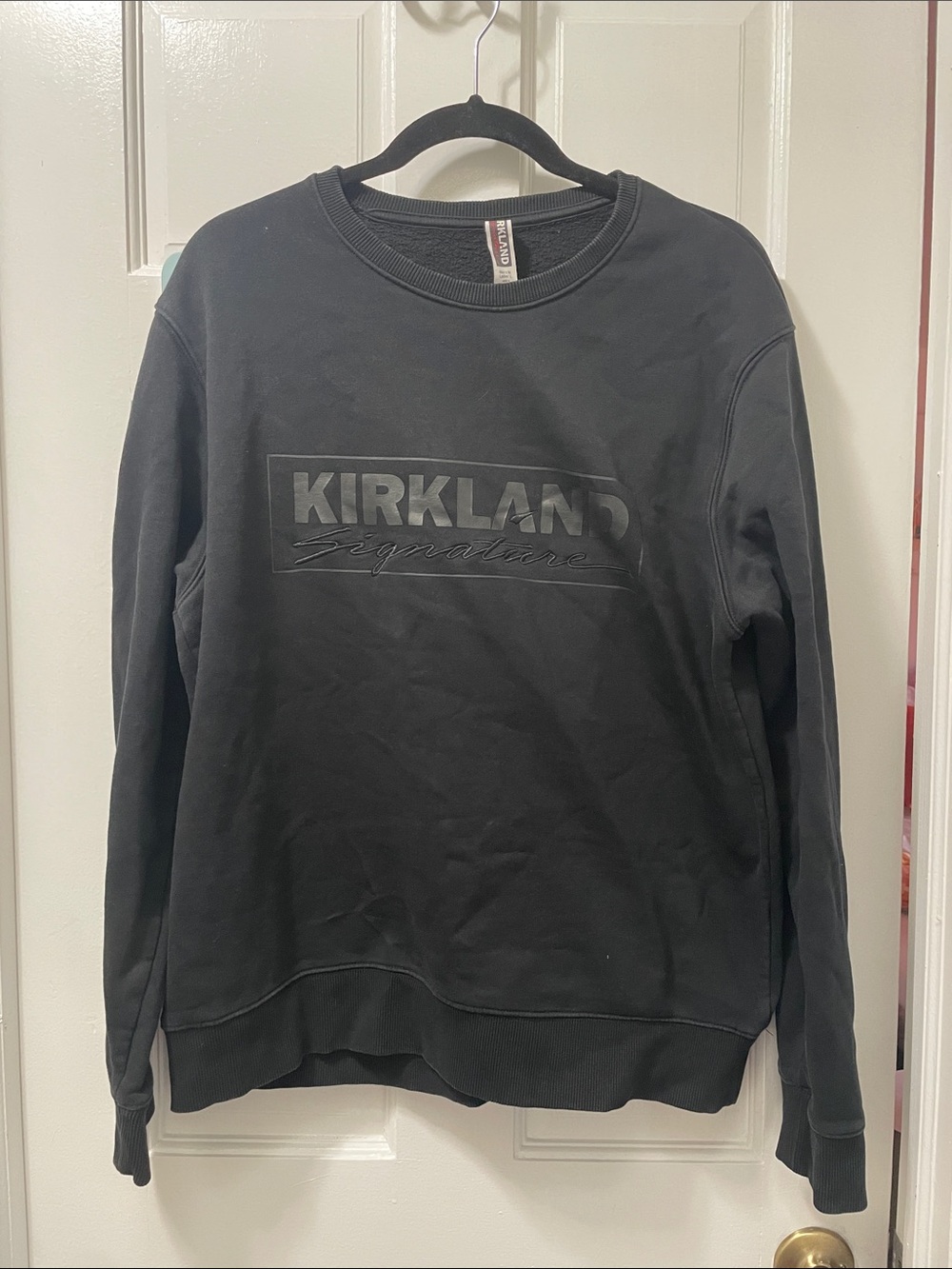Kirkland Signature Logo Black Crewneck
